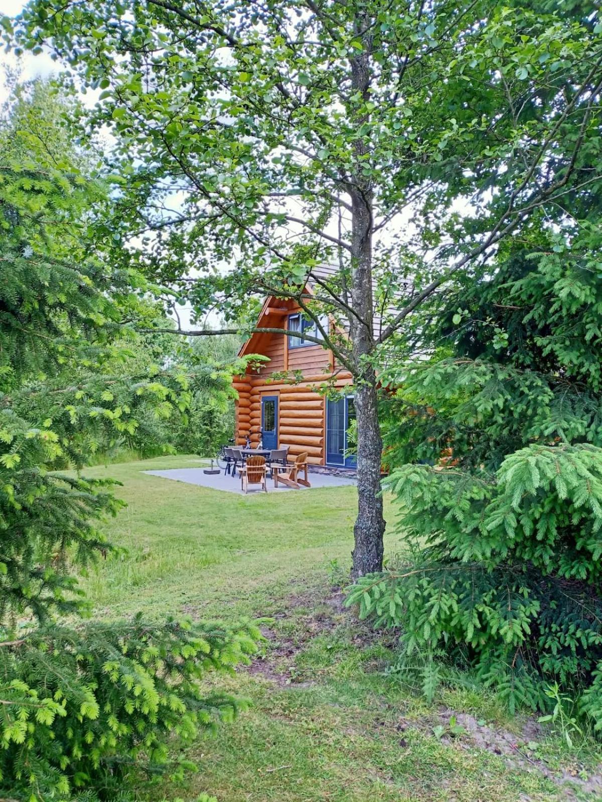 Unieke Houten Villa Met Sauna In Twente - 6P Den Ham Exterior photo